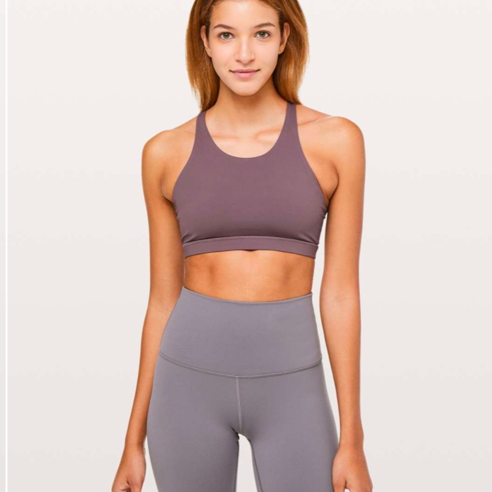 Lululemon Tied To It Bra Antique Bark